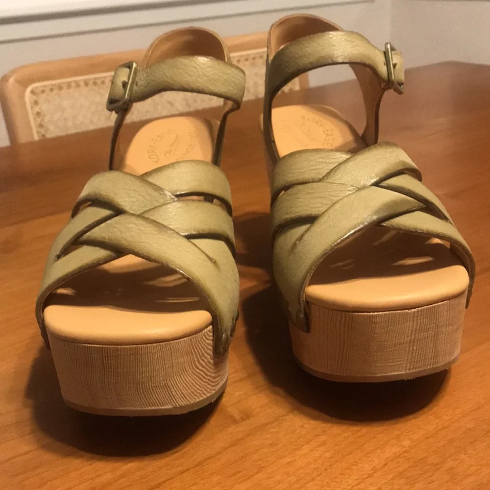 Kork-Ease Wasau Platform Sandals, light green, size 9 (40.5) - Picture 4 of 7